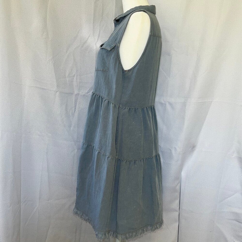 Umgee Denim Mini Dress - Picture 5 of 14